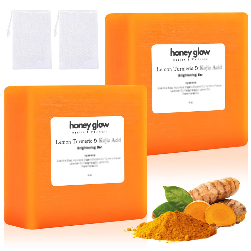 Nicgou front packaging showing honey glow soap and benefits