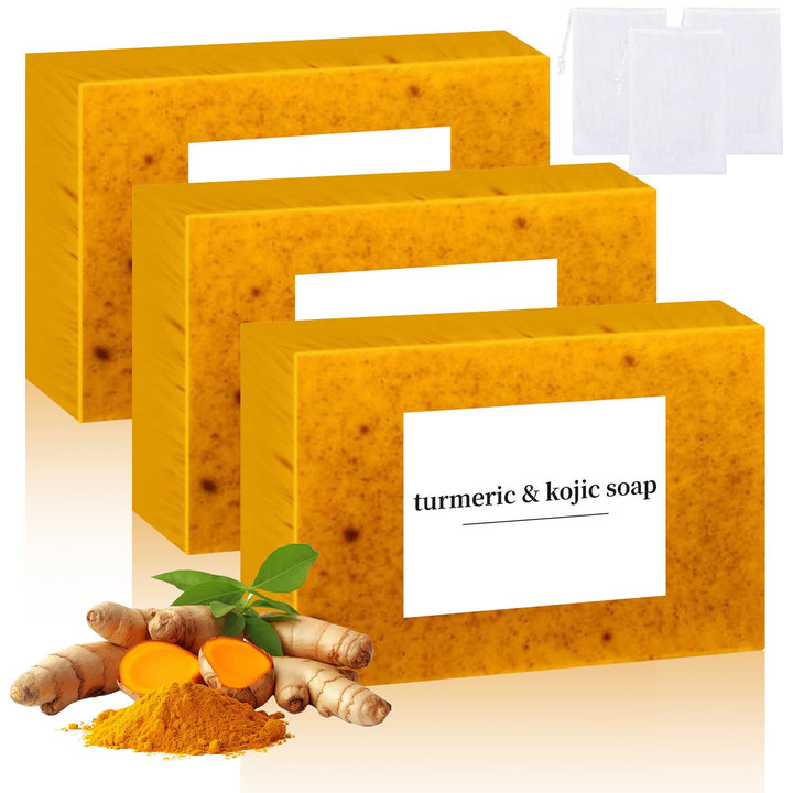 Nicgou lemon turmeric soap front packaging showing natural cleanser benefits