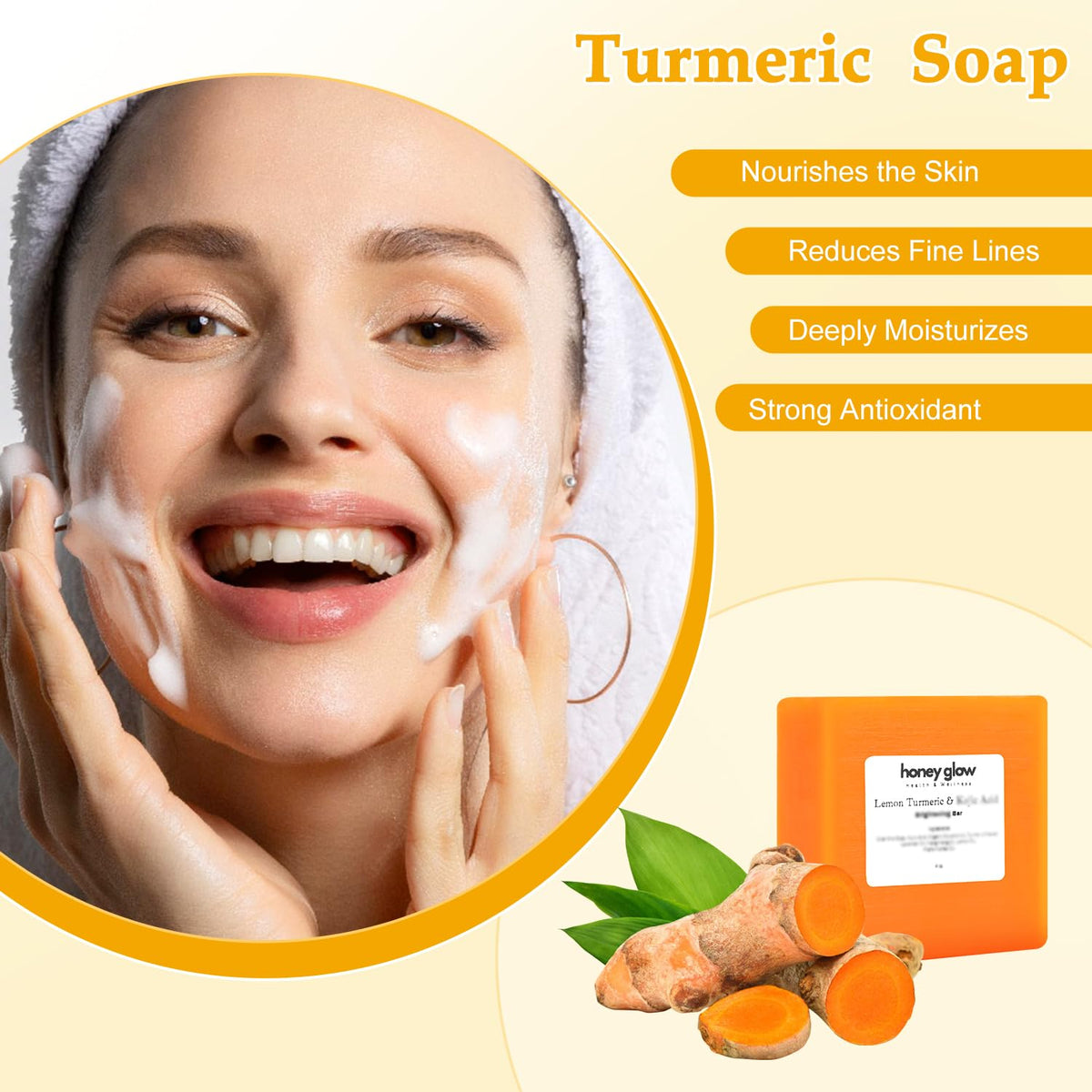 Nicgou close-up soap texture with creamy lather for gentle cleansing