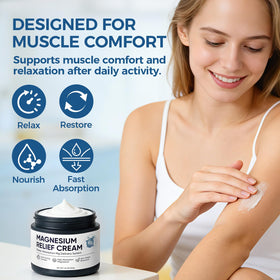 Nichalous applied to neck and shoulder demonstrating targeted muscle comfort