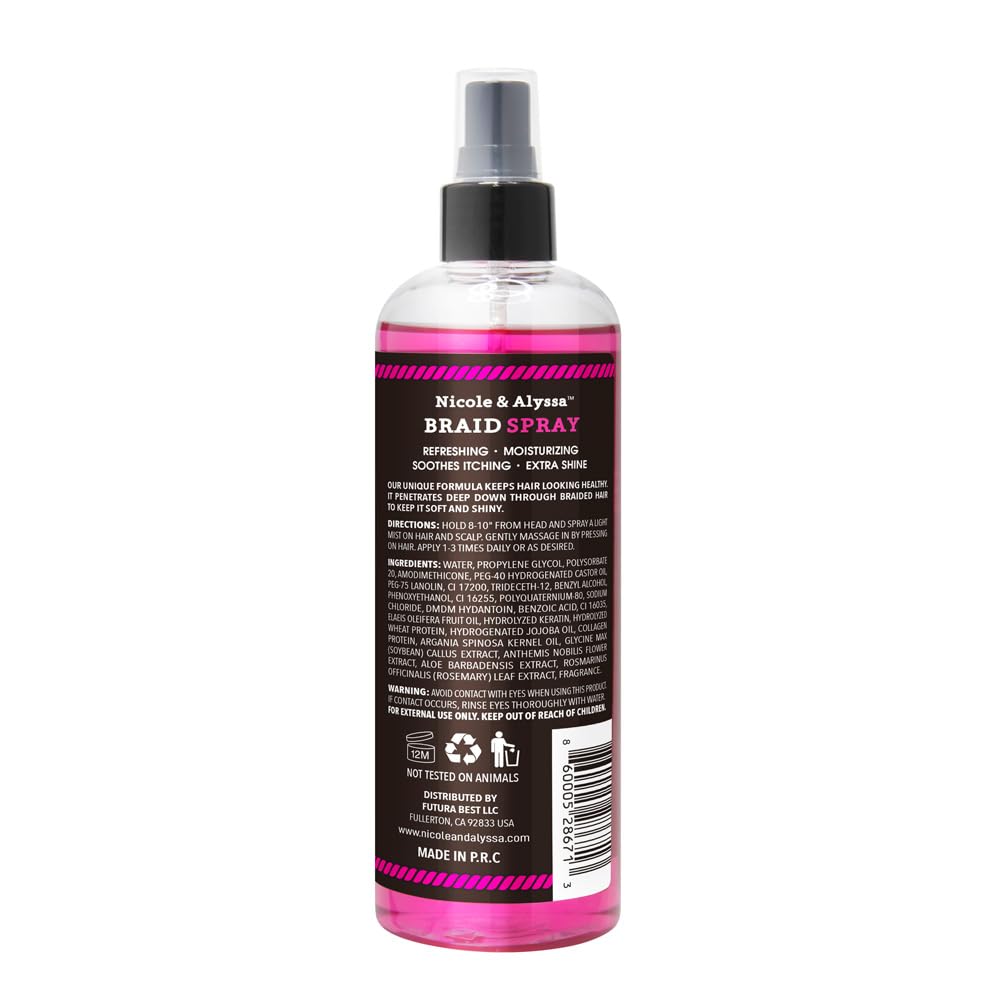Nicole & Alyssa bottle beside ruler demonstrating 9.5oz size for travel-friendly convenience