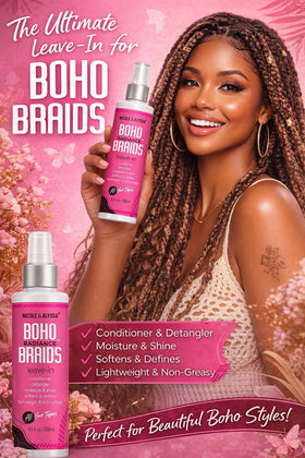 Nicole & Alyssa texture detail on braiding hair highlighting smooth, frizz-controlled strands
