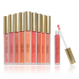 Nicole Miller New York front packaging showing ten gloss tubes and color range benefit versatility