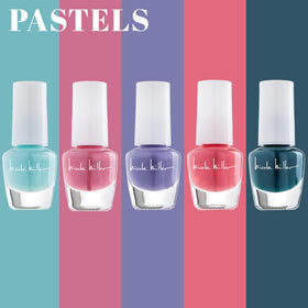 Nicole Miller metallic shimmer swatch highlighting glossy finish and sparkle