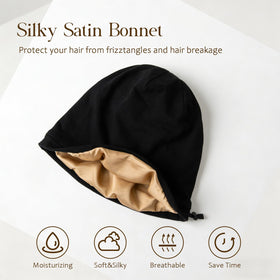 NICPOO satin lining close-up highlighting smooth interior that reduces friction