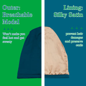 NICPOO bonnet shown on model for size comparison and real-world scale