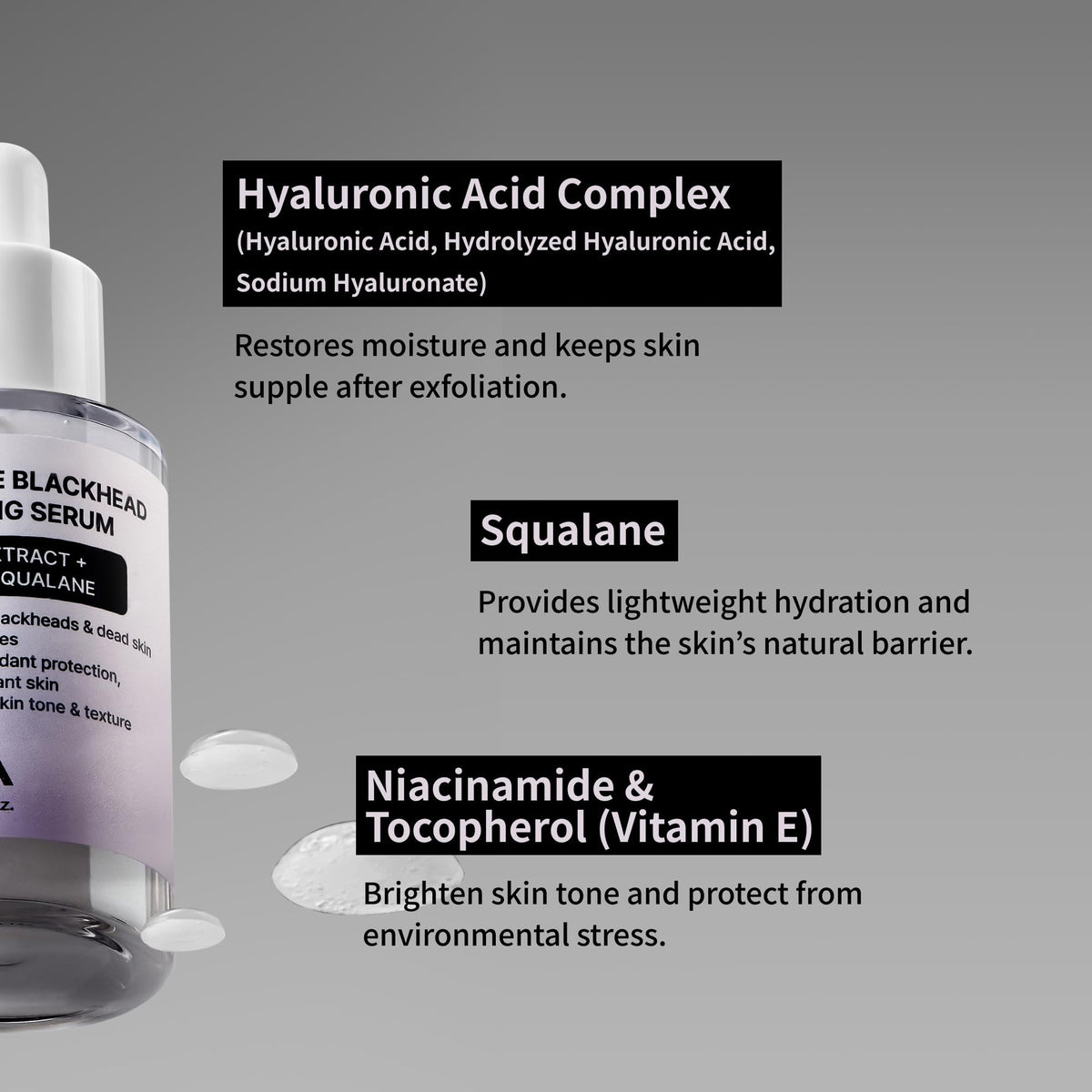 NIDA 50 ml bottle held next to a ruler to show true size and travel-friendly benefit