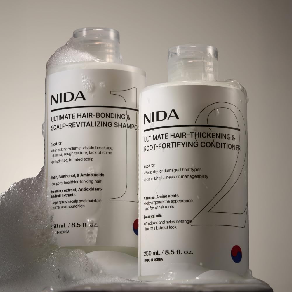 NIDA lifestyle in bathroom styling suggesting salon-like results