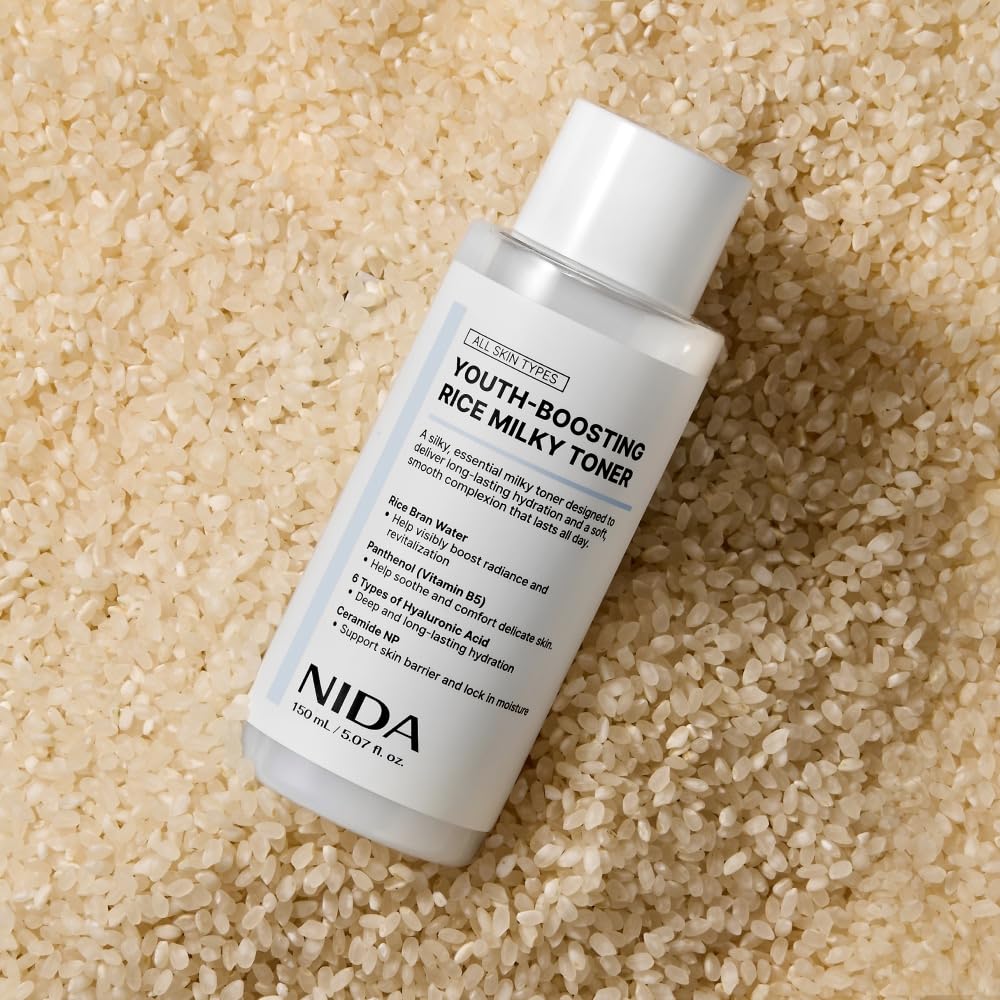 NIDA open cap pouring toner to display easy dispensing and no-waste application