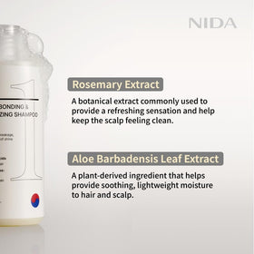 NIDA bottle in hand indicating 250ml travel-friendly volume
