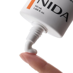 NIDA sunscreen under makeup demonstration illustrating non-pilling wear