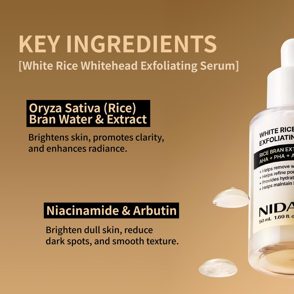 NIDA product applied on hand illustrating absorbent, non-greasy feel