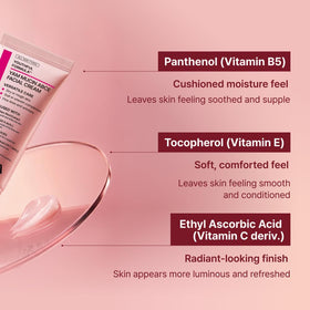 NIDA hand applying cream illustrating quick absorption and non-greasy feel