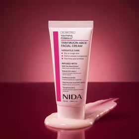 NIDA beside a bedside lamp showing evening use for overnight nourishment benefit
