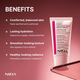 NIDA open jar with visible label conveying ingredient-rich formulation benefit