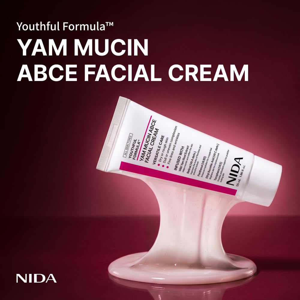 NIDA cream texture swirl demonstrating lightweight hydration and smooth spread