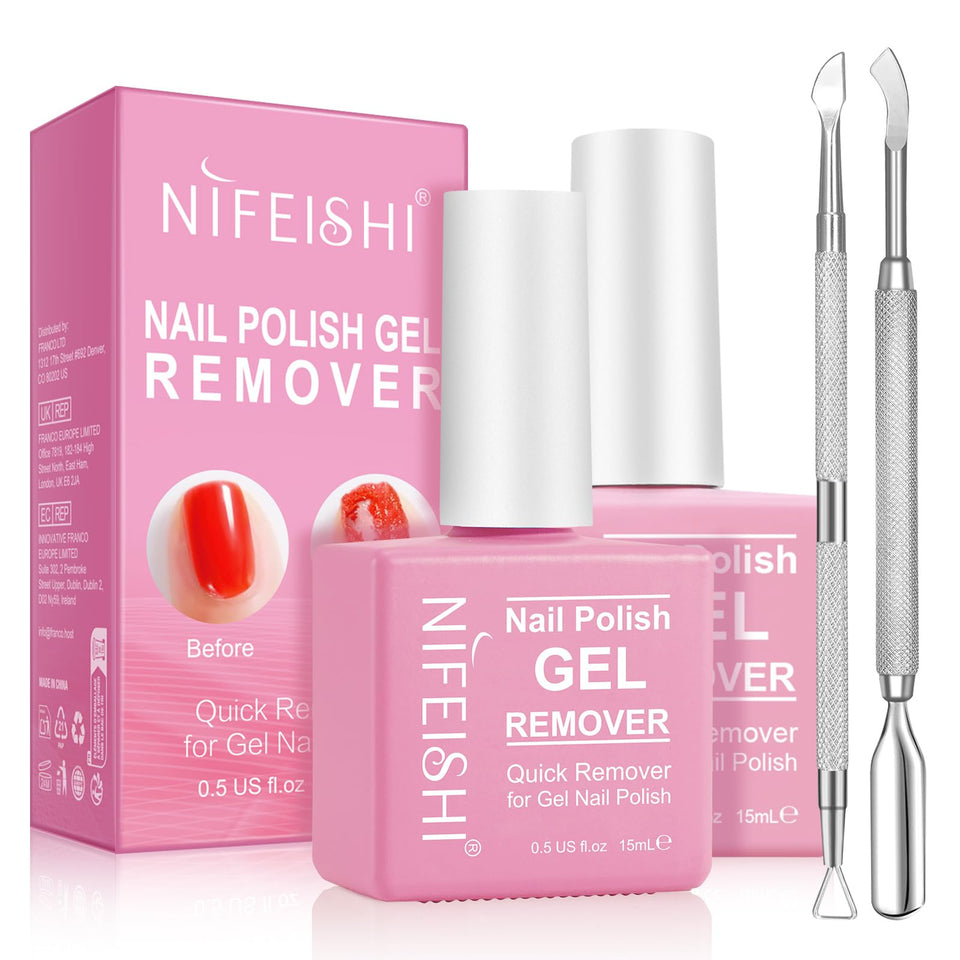 NIFEISHI front packaging showing compact removable gel polish solution