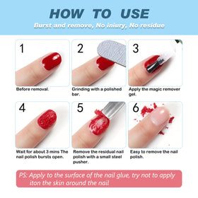 NIFEISHI droplet of remover texture showing formula consistency and coverage