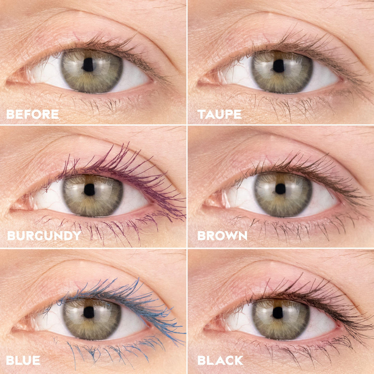 NINETEEN NINETY NINE lashes coated to show separation and very black pigment