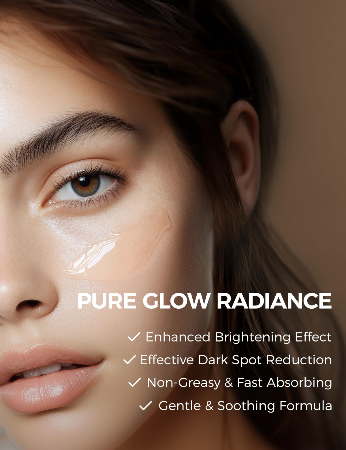 NING DERMOLOGIE serum texture on white surface highlighting lightweight, fast-absorbing feel