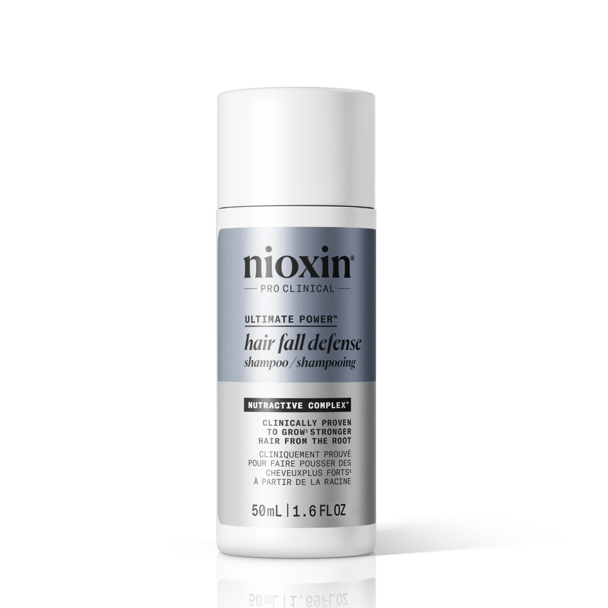 NIOXIN front bottle view showing label and benefits for fuller hair