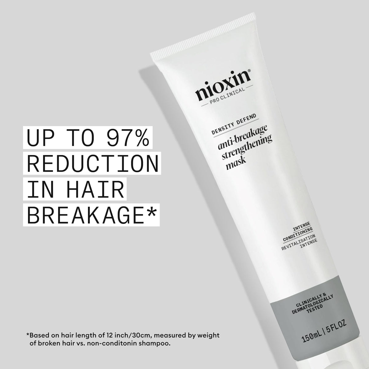 Nioxin applying mask to mid-lengths and ends to strengthen strands
