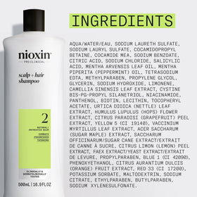 NIOXIN comparative before and after visual suggesting fuller look benefit