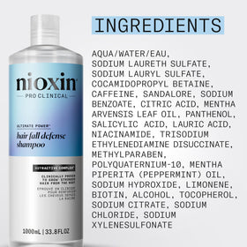 Nioxin bottle styled in bathroom setting illustrating daily routine fit