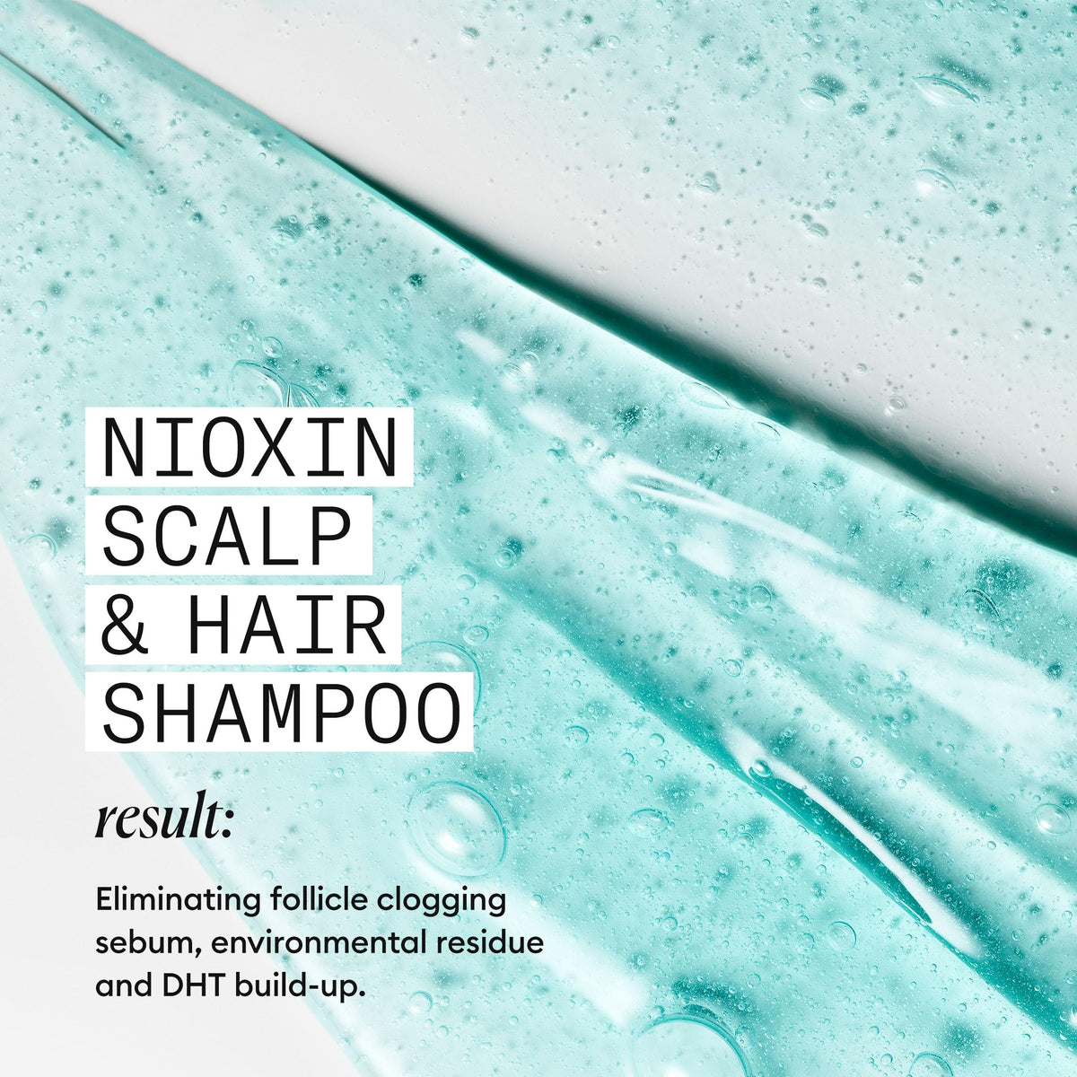 Nioxin conditioner cream texture showing moisture-restoring benefit