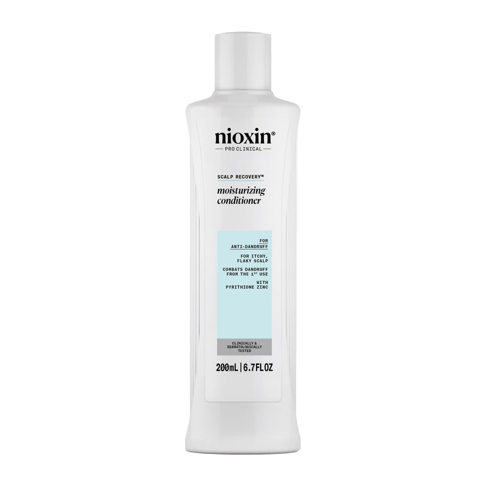 Nioxin conditioner front bottle showing branding and soothing benefits
