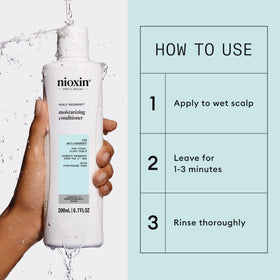 Nioxin conditioner before and after hair smoothing for improved manageability