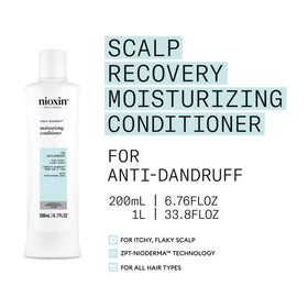 Nioxin conditioner dispensing from pump highlighting easy application