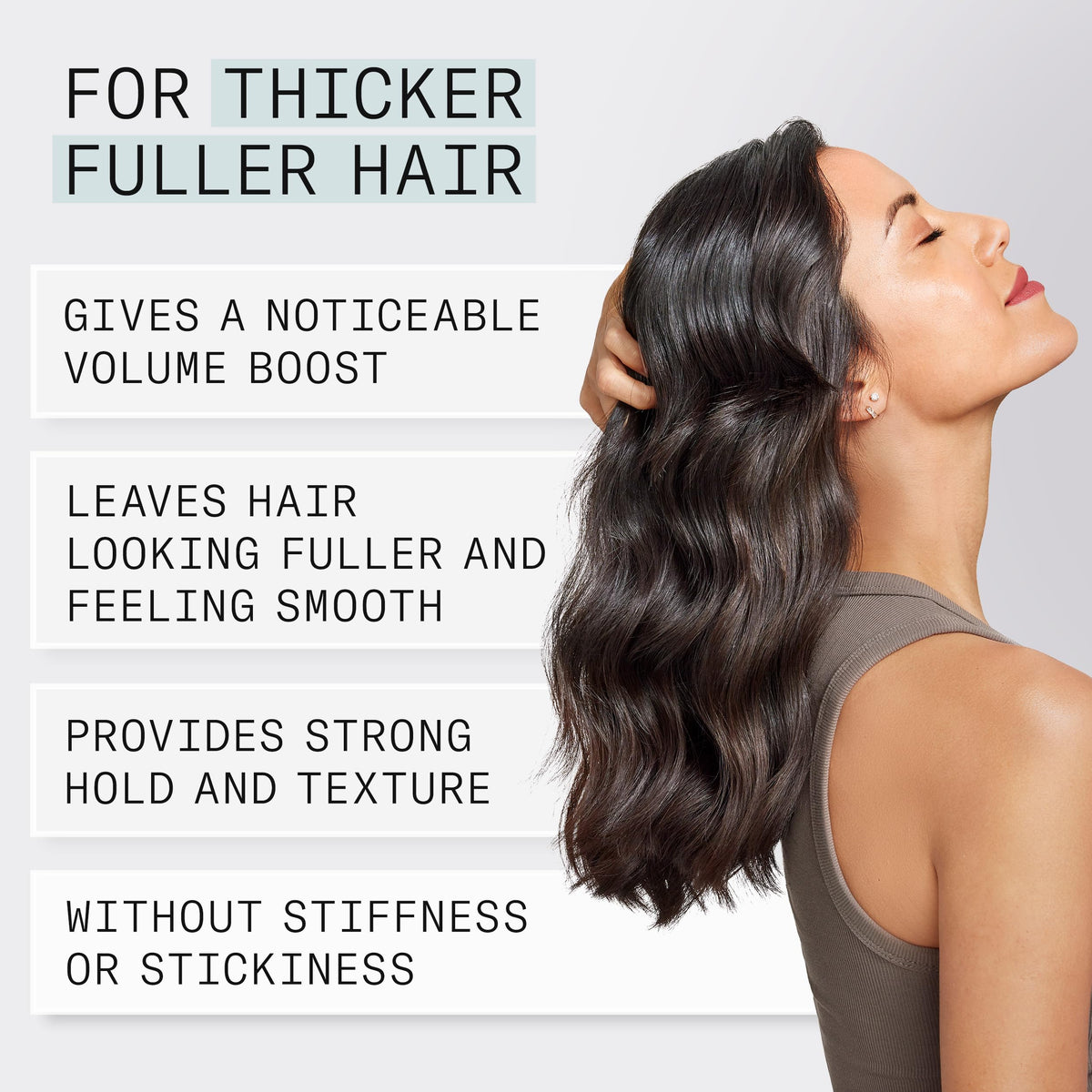 NIOXIN application on damp hair demonstrating root lift and volume
