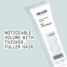 NIOXIN gel texture close-up showing lightweight formula and spreadability
