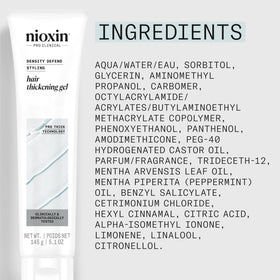 NIOXIN label and directions close-up highlighting usage and benefits