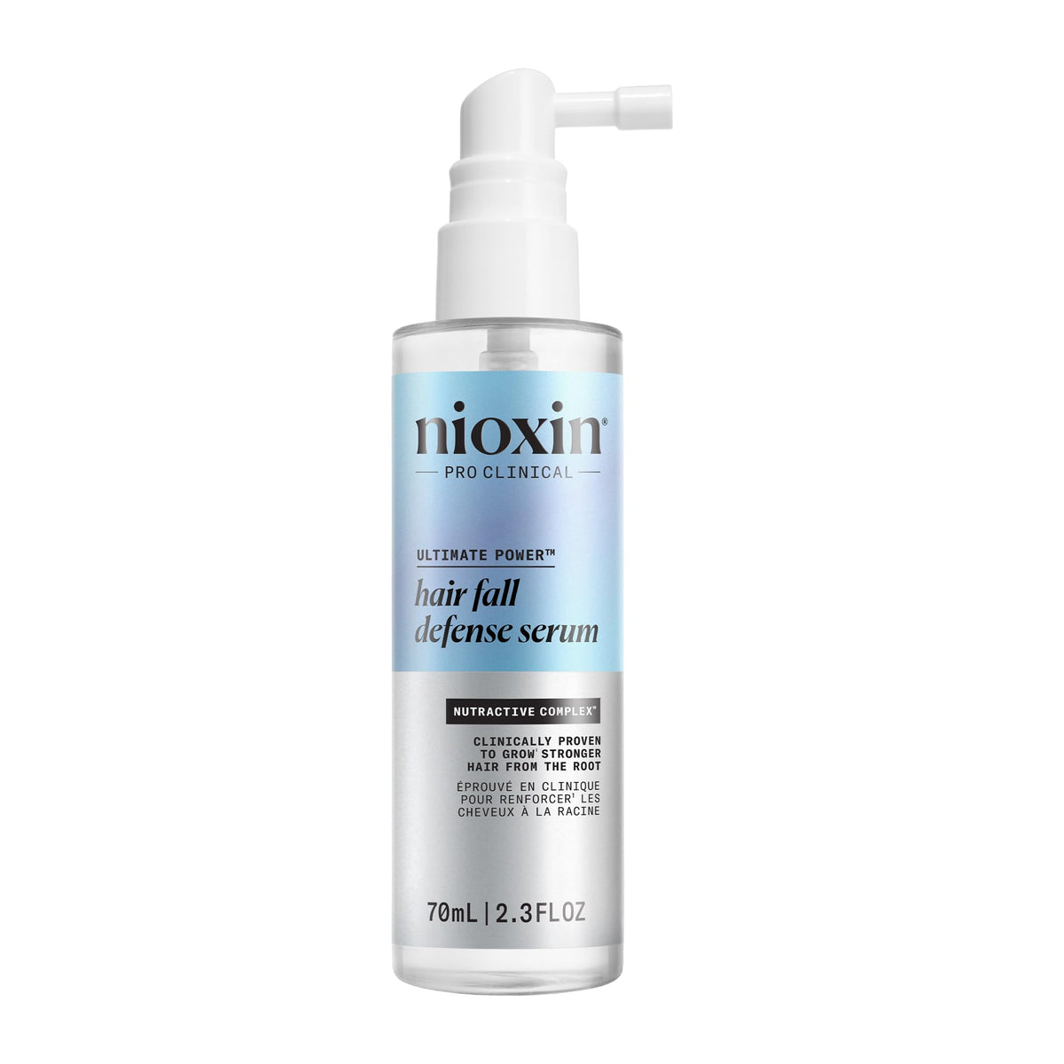 Nioxin front packaging showing product benefits and size for confident purchase