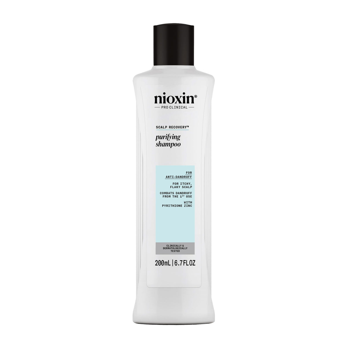 Nioxin front packaging showing 6.7 fl oz bottle and clear branding for quick identification