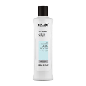Nioxin front packaging showing 6.7 fl oz bottle and clear branding for quick identification