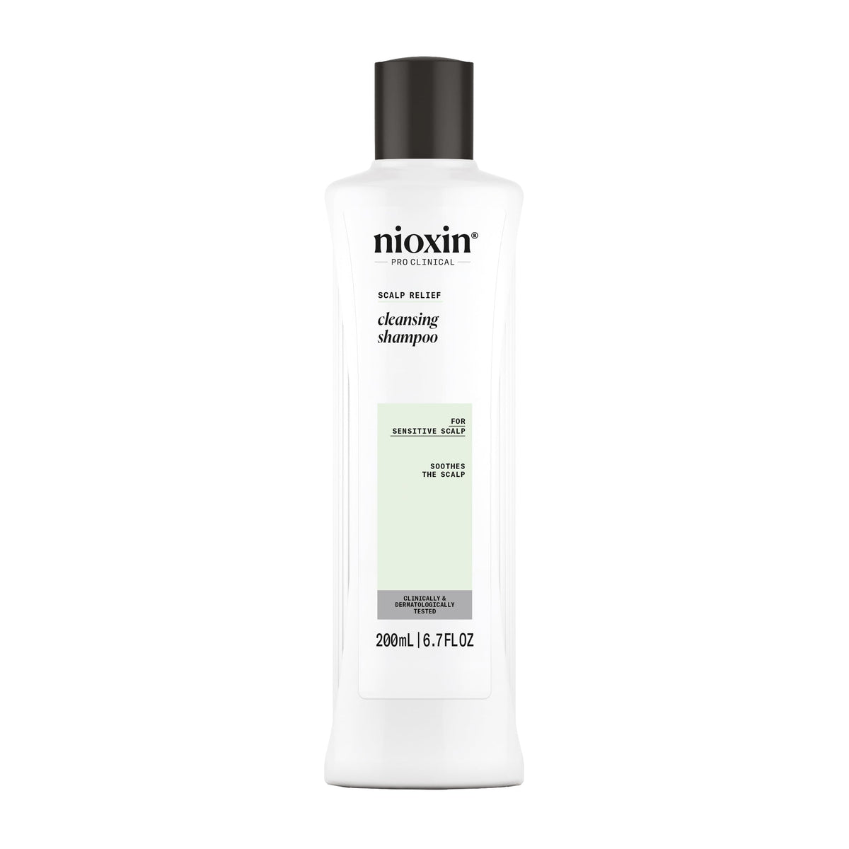 NIOXIN front packaging showing calming scalp cleansing benefits