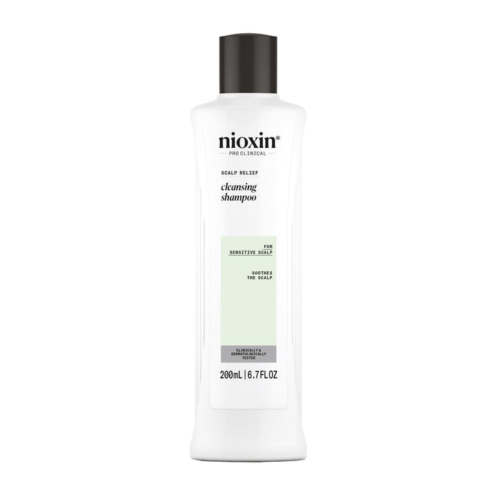 NIOXIN front packaging showing calming scalp cleansing benefits