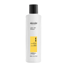 Nioxin System 1 front packaging showing product and volume benefit