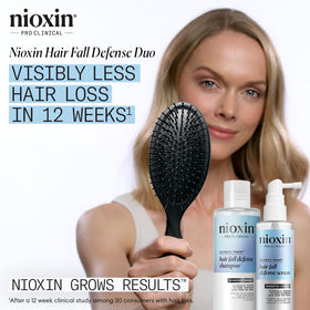 NIOXIN serum dropper applying product to scalp for precise daily treatment