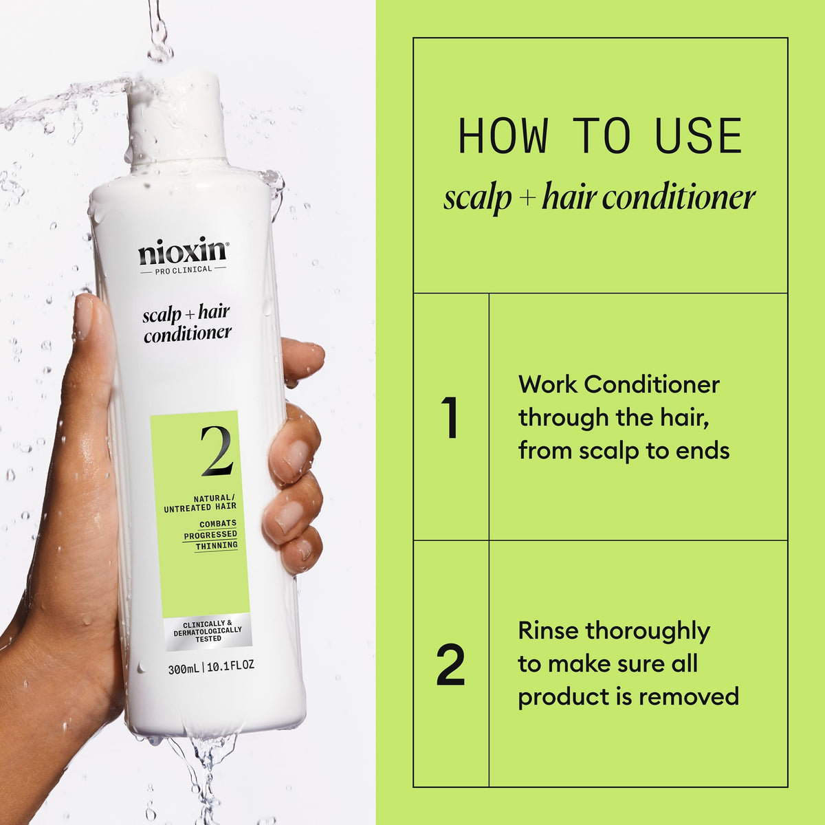 Nioxin label ingredient list emphasizing biotin and niacinamide for strength