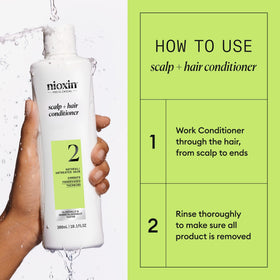 Nioxin label ingredient list emphasizing biotin and niacinamide for strength