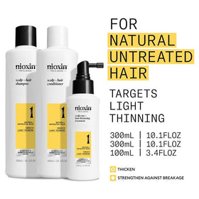 Nioxin leave-in treatment spray nozzle delivering volumizing boost at the roots