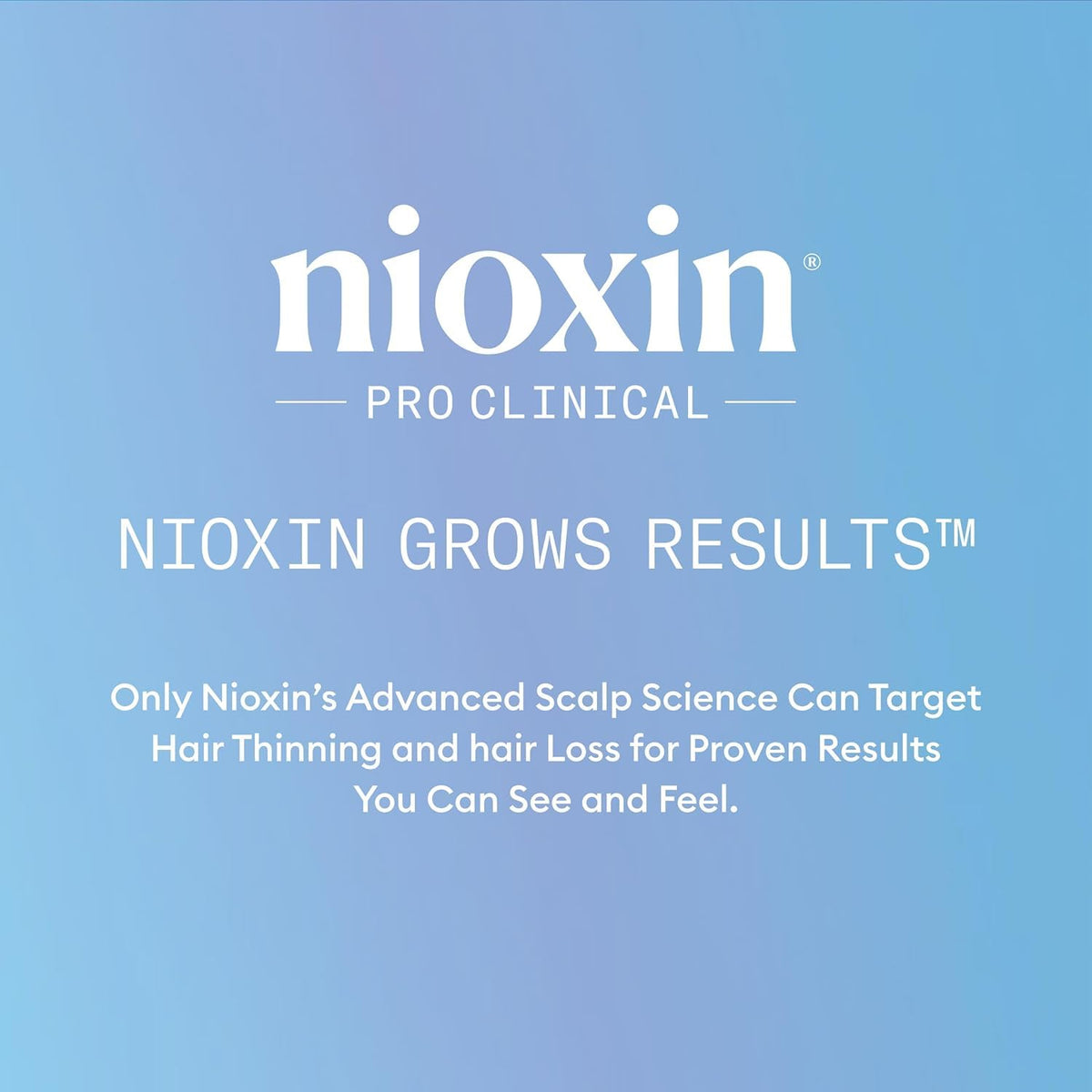 NIOXIN lifestyle shot on bathroom shelf suggesting daily routine benefits