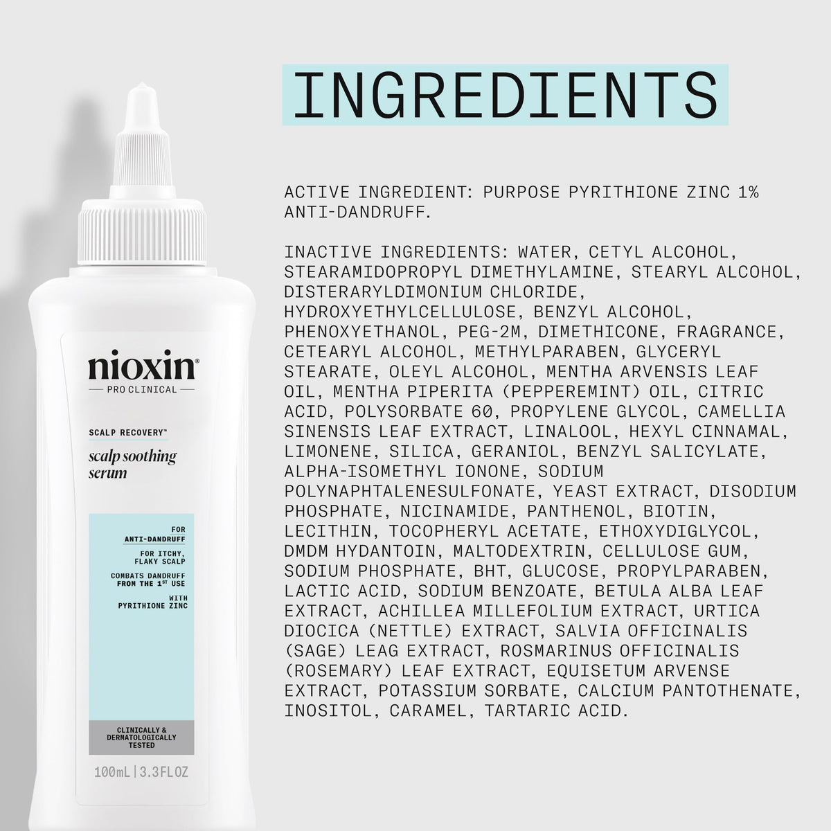 Nioxin bottle on bathroom shelf lifestyle image promoting daily routine ease