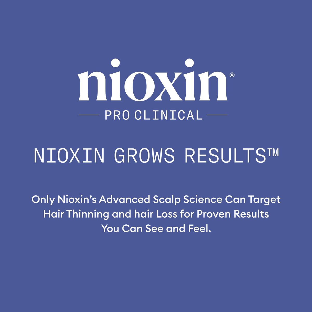 Nioxin bottle on bedroom nightstand, designed for nightly use during sleep