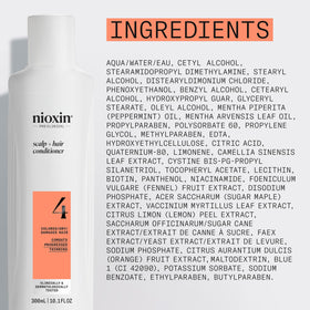 Styled colored hair after use with Nioxin highlighting improved manageability and fuller look