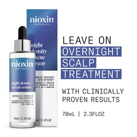 Nioxin pipette applying serum to scalp, precise application for targeted benefit